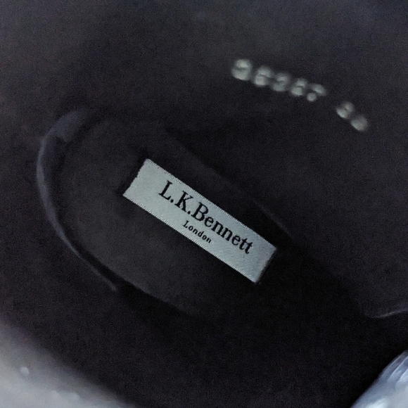 LK Bennett Aleena Booties Suede Leather Harness Ankle Brown Toffee Equestrian 38 - Picture 8 of 9